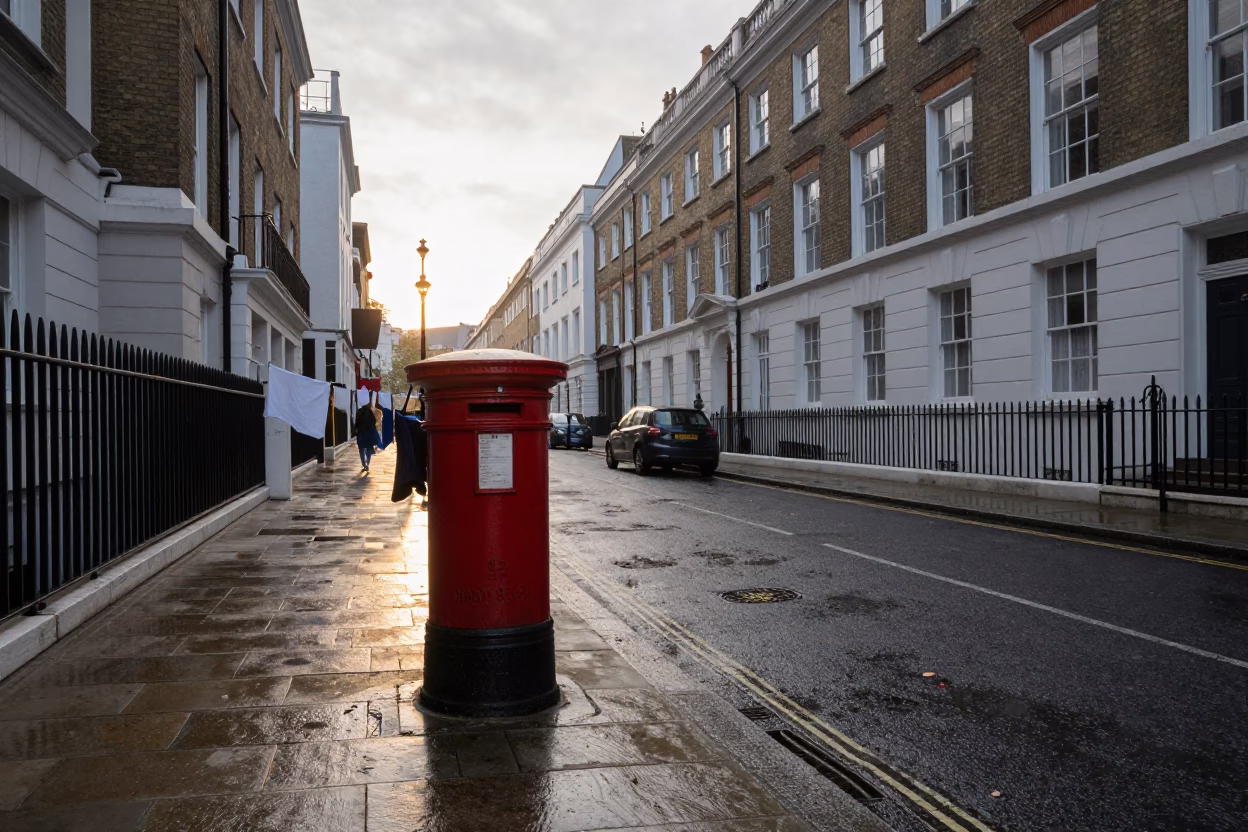 Street Scene in London in in London, United Kingdom