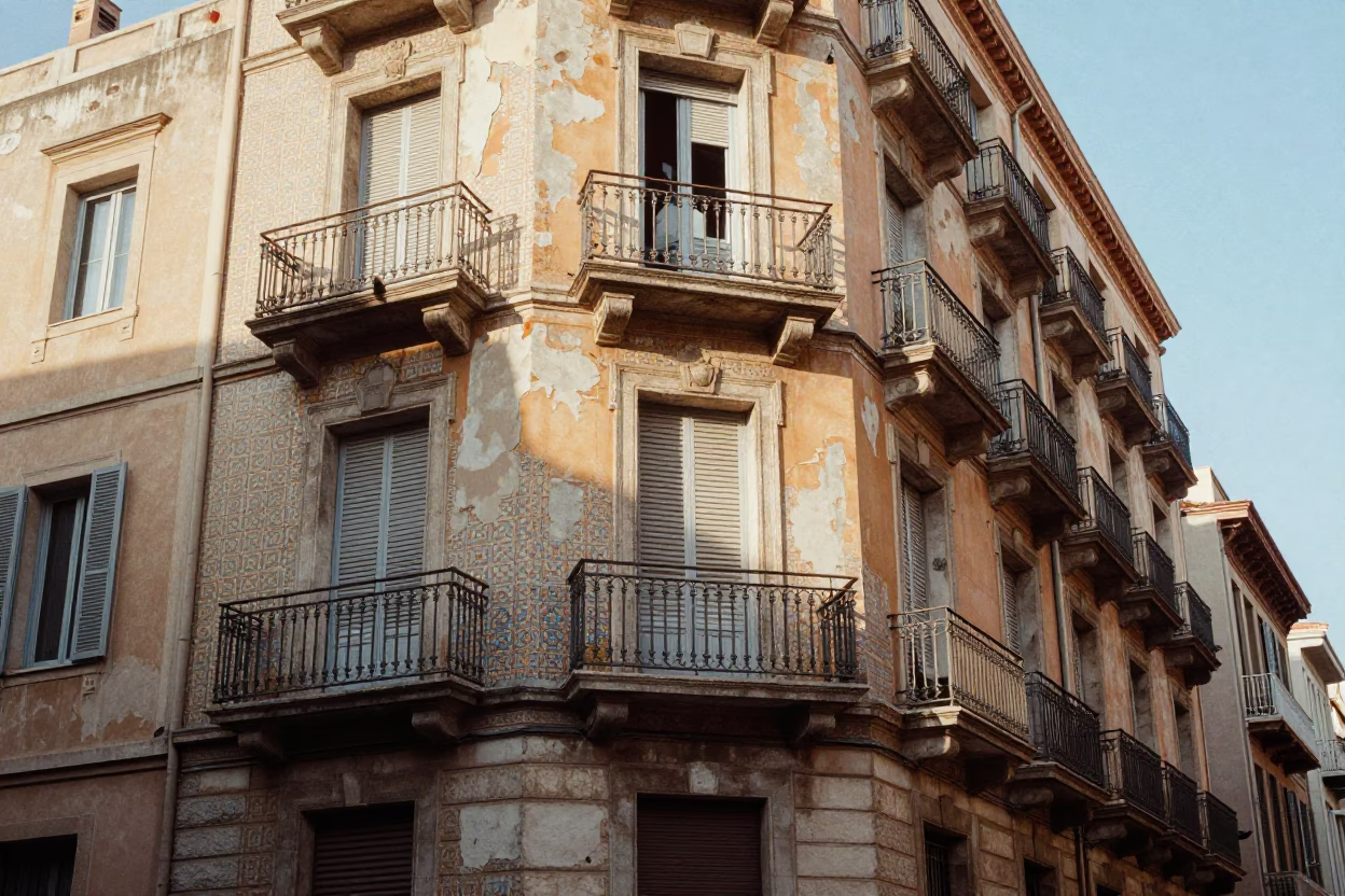 Street Scene in Marseille in in Marseille, France