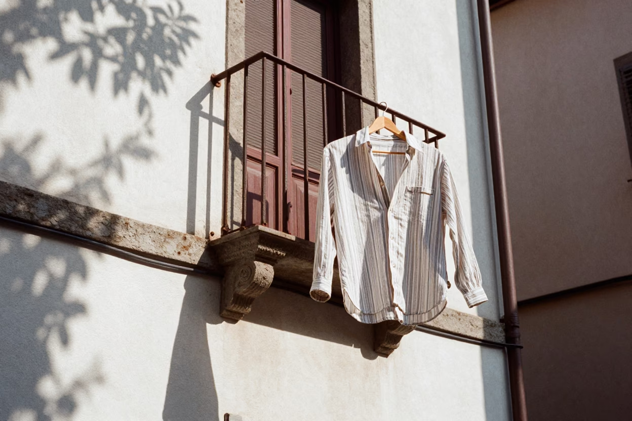 Street Scene in Milan at Late Morning Light in in Milan, Italy