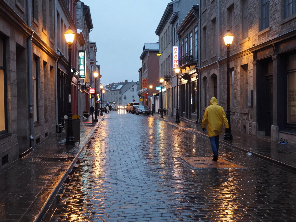 Street Scene in Montreal in in Montreal, Quebec, Canada