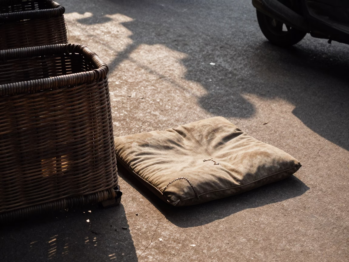 Street Scene in Mumbai at The Late Morning Light in in Mumbai, India