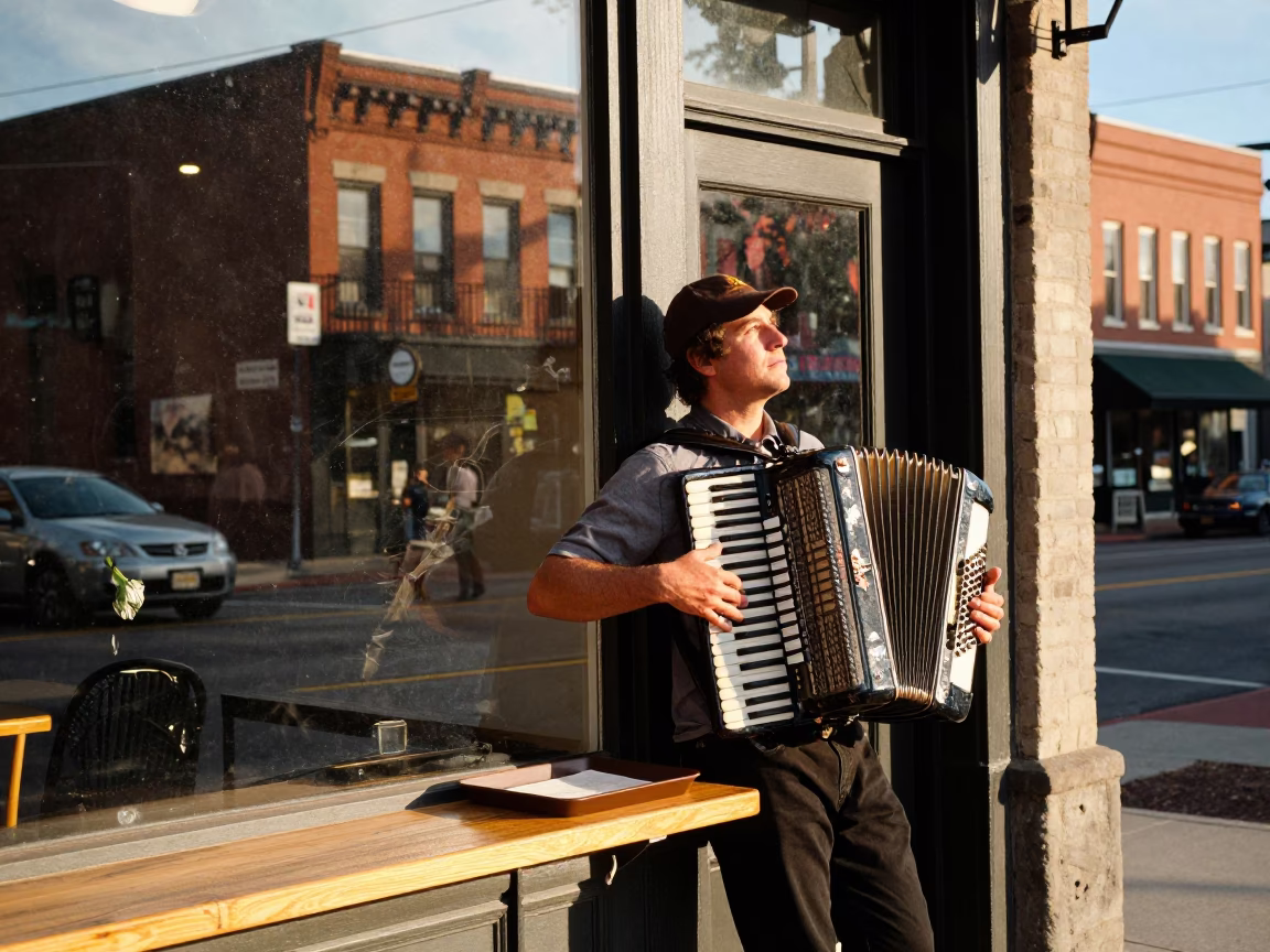 Street Scene in Nashville at Clear Late-afternoon Light in in Nashville, Tennessee, United States