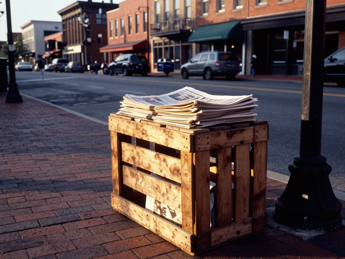 Street Scene in Nashville at The Late Afternoon Light in in Nashville, Tennessee, United States