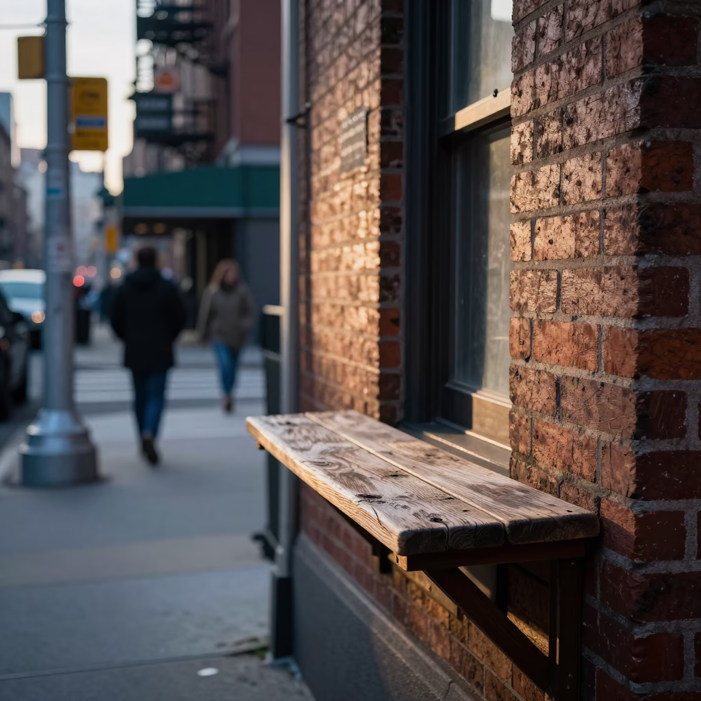 Street Scene in New York at The Early Morning Light in in New York, New York, United States