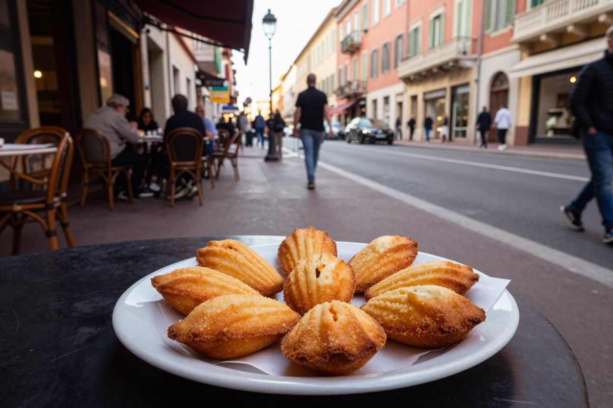 Street Scene in Nice at The Early Afternoon Light in in Nice, France