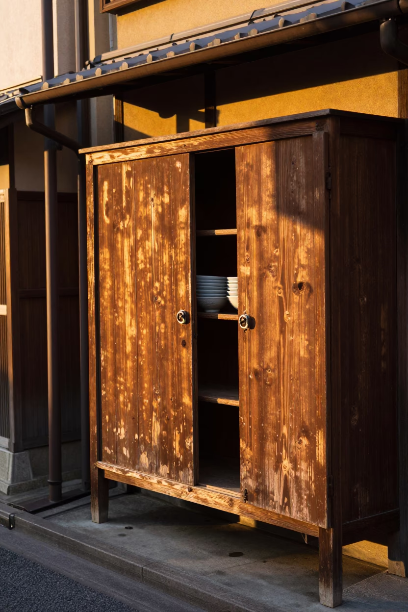 Street Scene in Osaka at Golden Hour in in Osaka, Japan