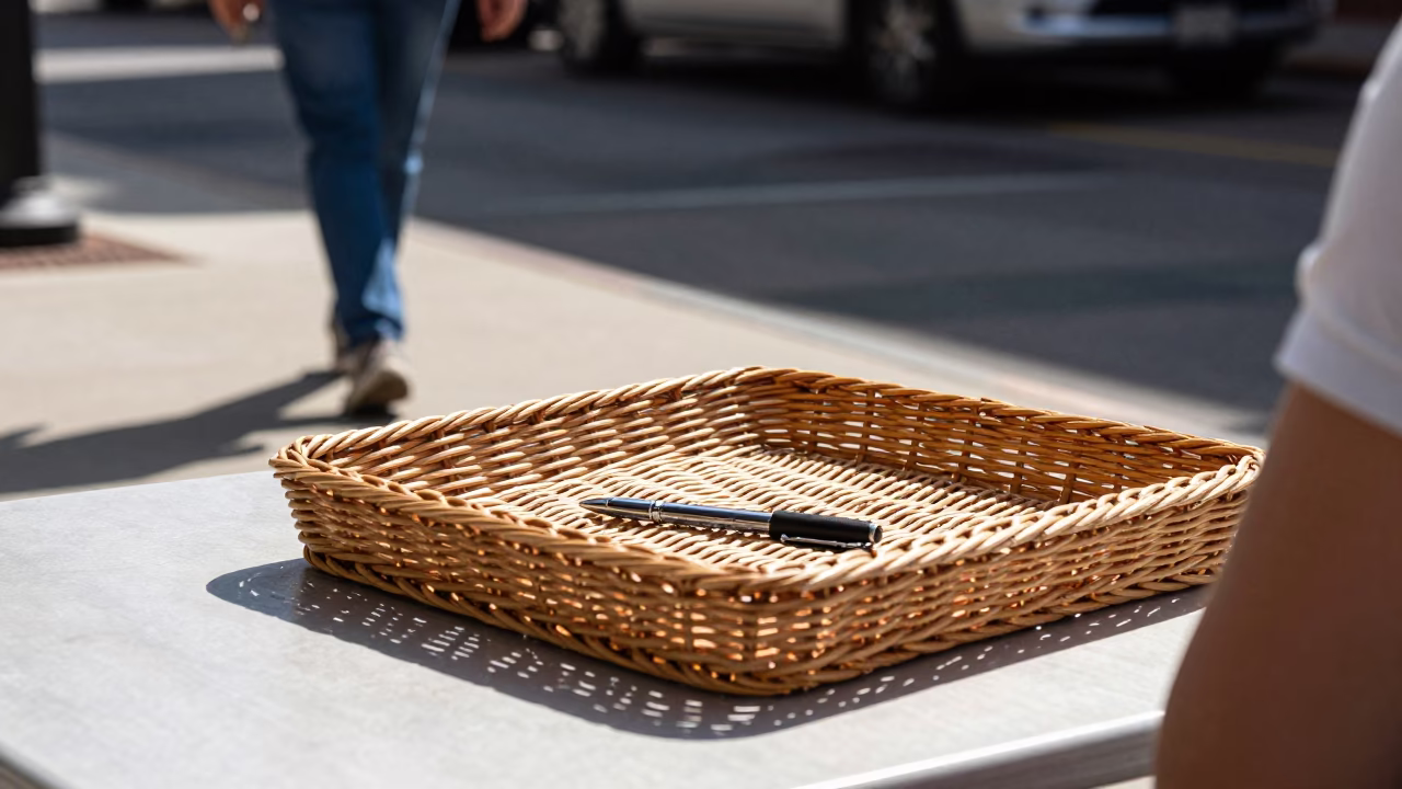 Street Scene in Philadelphia at Bright Midmorning Light in in Philadelphia, Pennsylvania, United States