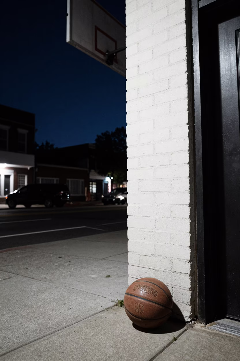 Street Scene in Philadelphia at The Deepest Night Sky Light in in Philadelphia, Pennsylvania, United States