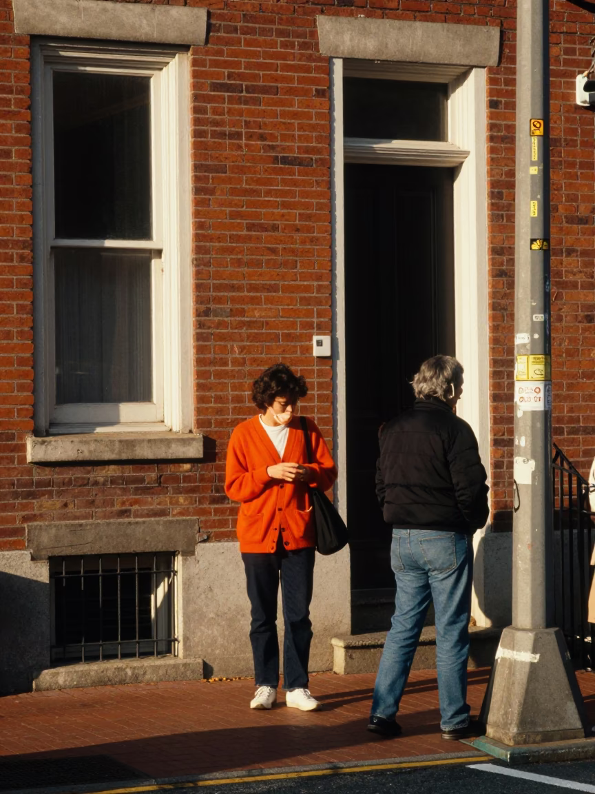 Street Scene in Philadelphia at The Early Afternoon Light in in Philadelphia, Pennsylvania, United States