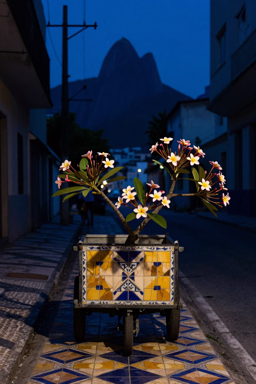 Street Scene in Rio De Janeiro in in Rio de Janeiro, Brazil