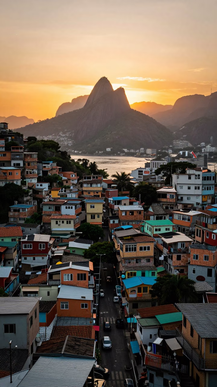 Street Scene in Rio De Janeiro in in Rio de Janeiro, Brazil