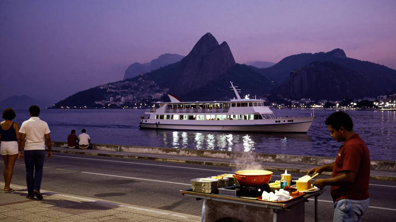 Street Scene in Rio De Janeiro in in Rio de Janeiro, Brazil