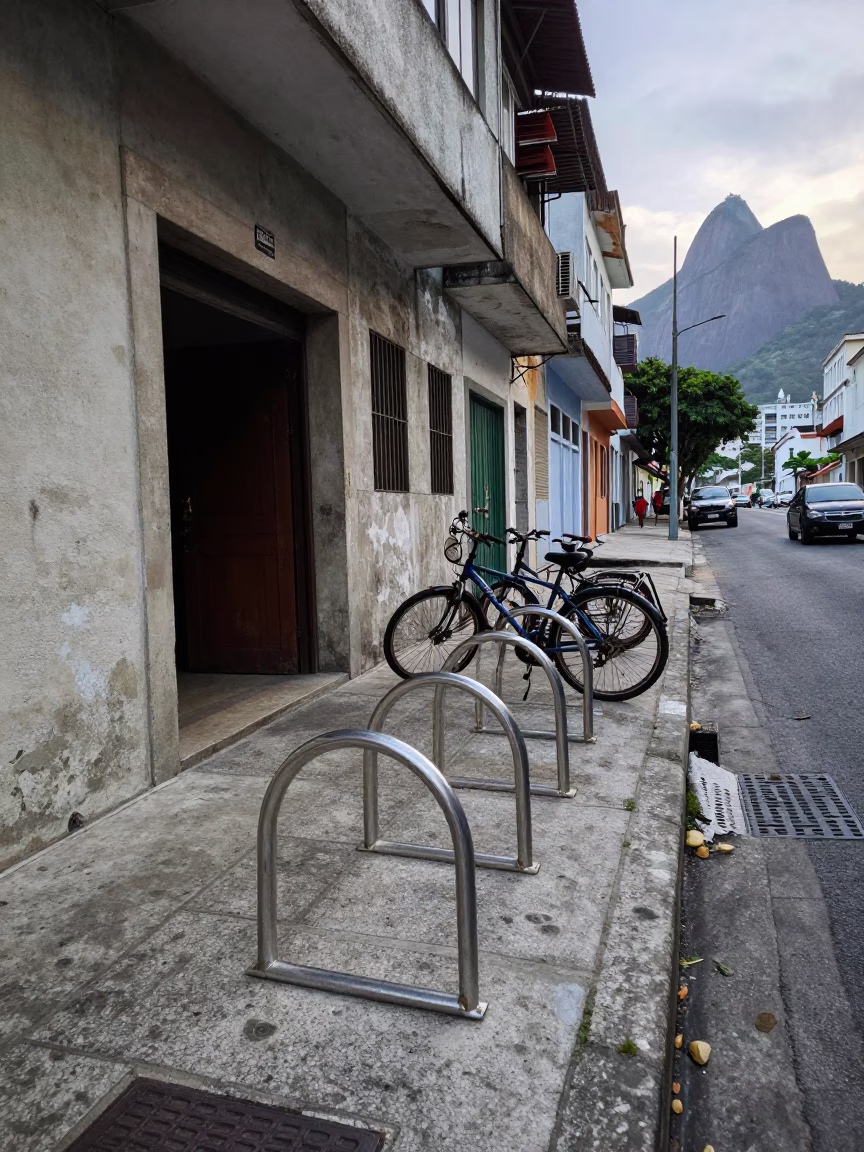 Street Scene in Rio De Janeiro in in Rio de Janeiro, Brazil