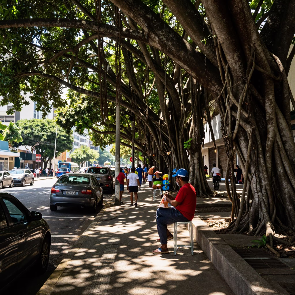 Street Scene in Rio De Janeiro in in Rio de Janeiro, Brazil