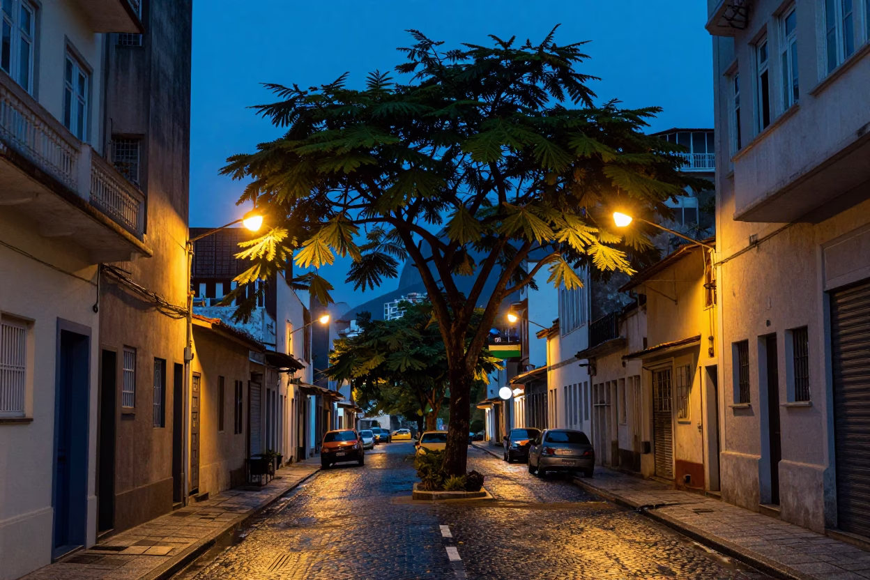 Street Scene in Rio De Janeiro in in Rio de Janeiro, Brazil