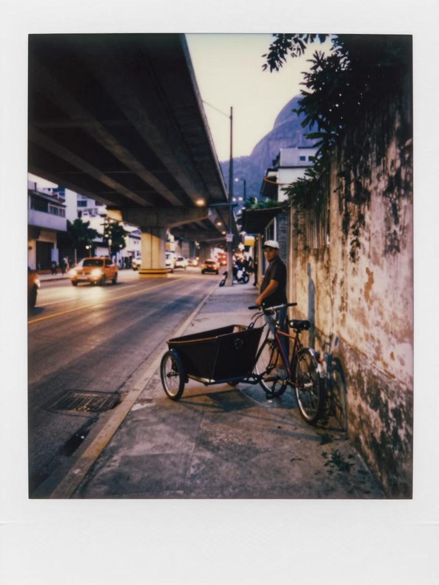Street Scene in Rio De Janeiro in in Rio de Janeiro, Brazil