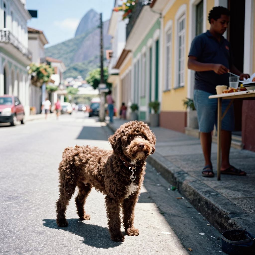 Street Scene in Rio De Janeiro in in Rio de Janeiro, Brazil