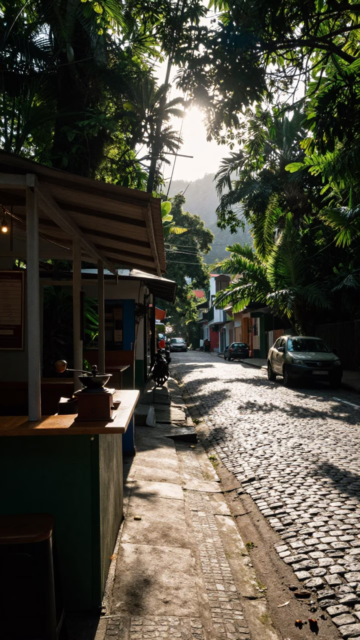 Street Scene in Rio De Janeiro in in Rio de Janeiro, Brazil