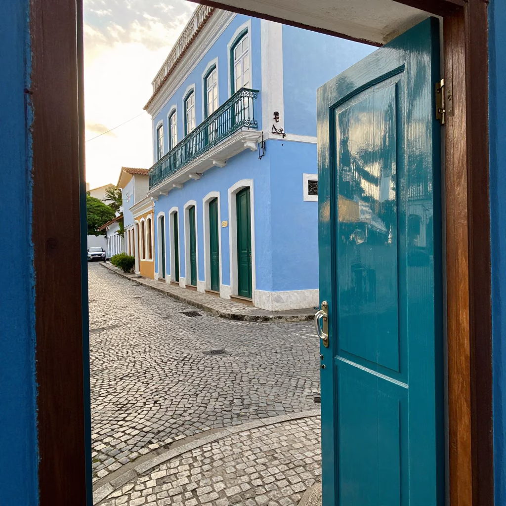 Street Scene in Rio De Janeiro in in Rio de Janeiro, Brazil