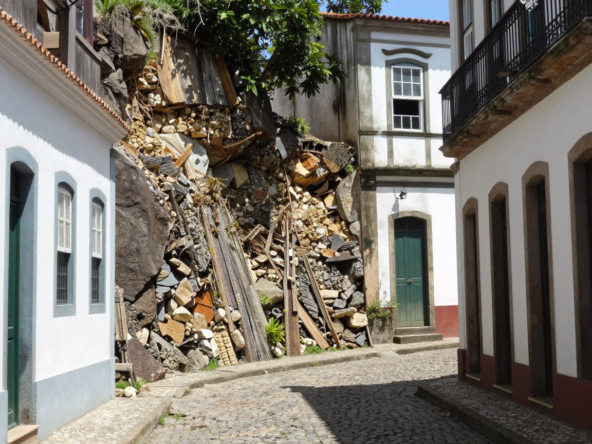 Street Scene in Rio De Janeiro in in Rio de Janeiro, Brazil