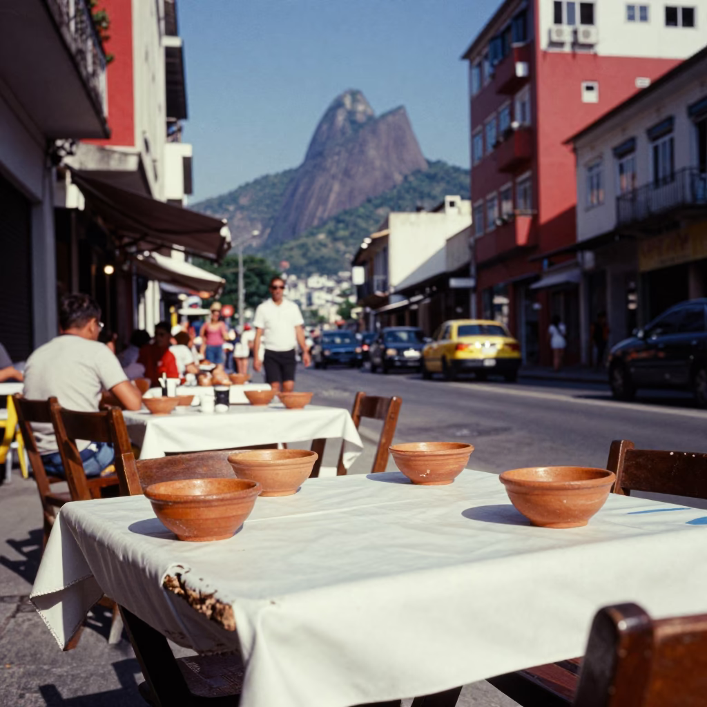 Street Scene in Rio De Janeiro in in Rio de Janeiro, Brazil