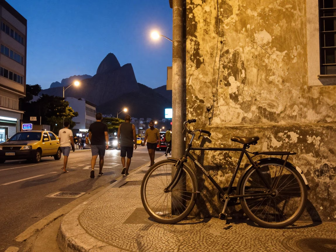 Street Scene in Rio De Janeiro in in Rio de Janeiro, Brazil
