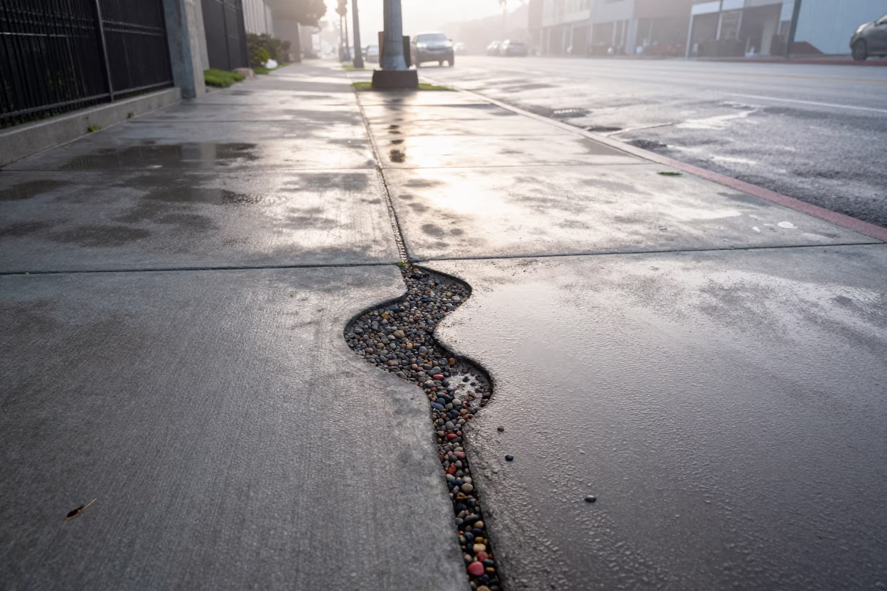Street Scene in San Diego at Dawn Light in in San Diego, California, United States