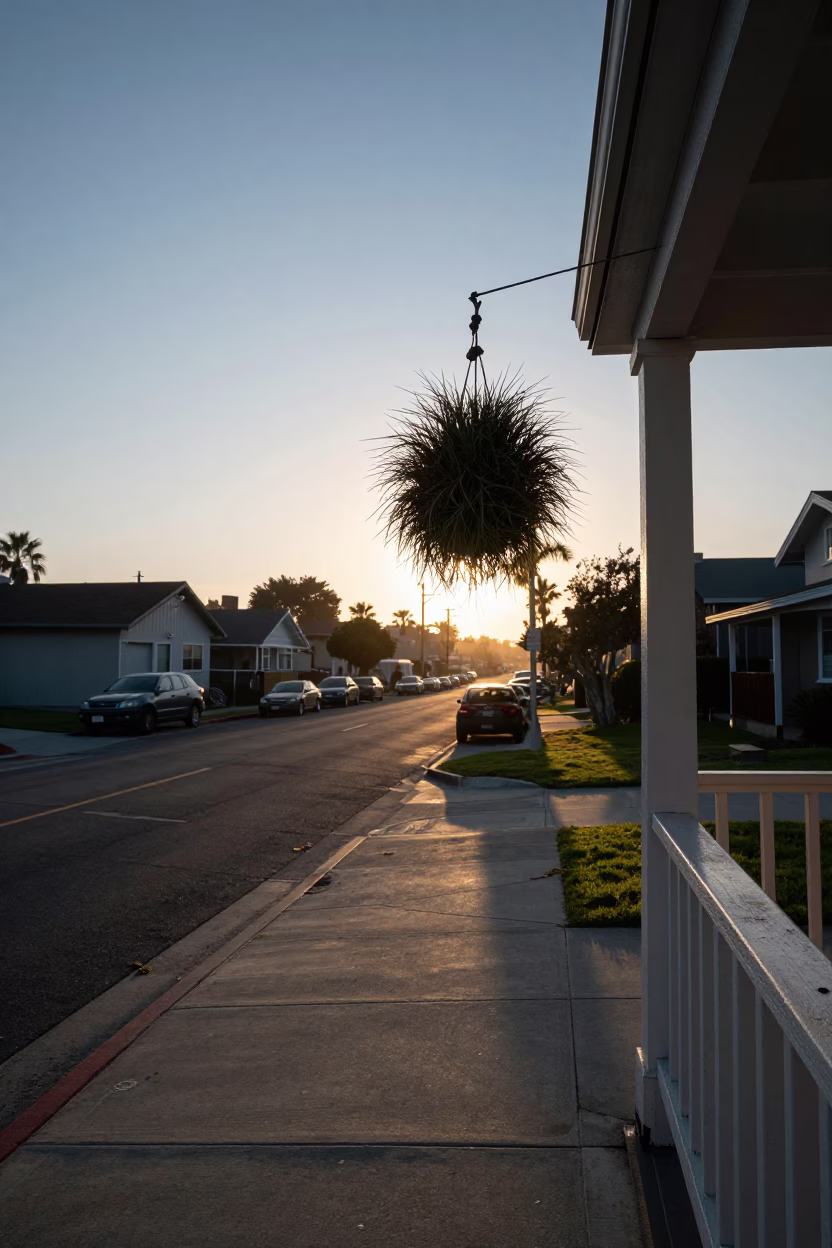 Street Scene in San Diego at First Light Of Dawn in in San Diego, California, United States