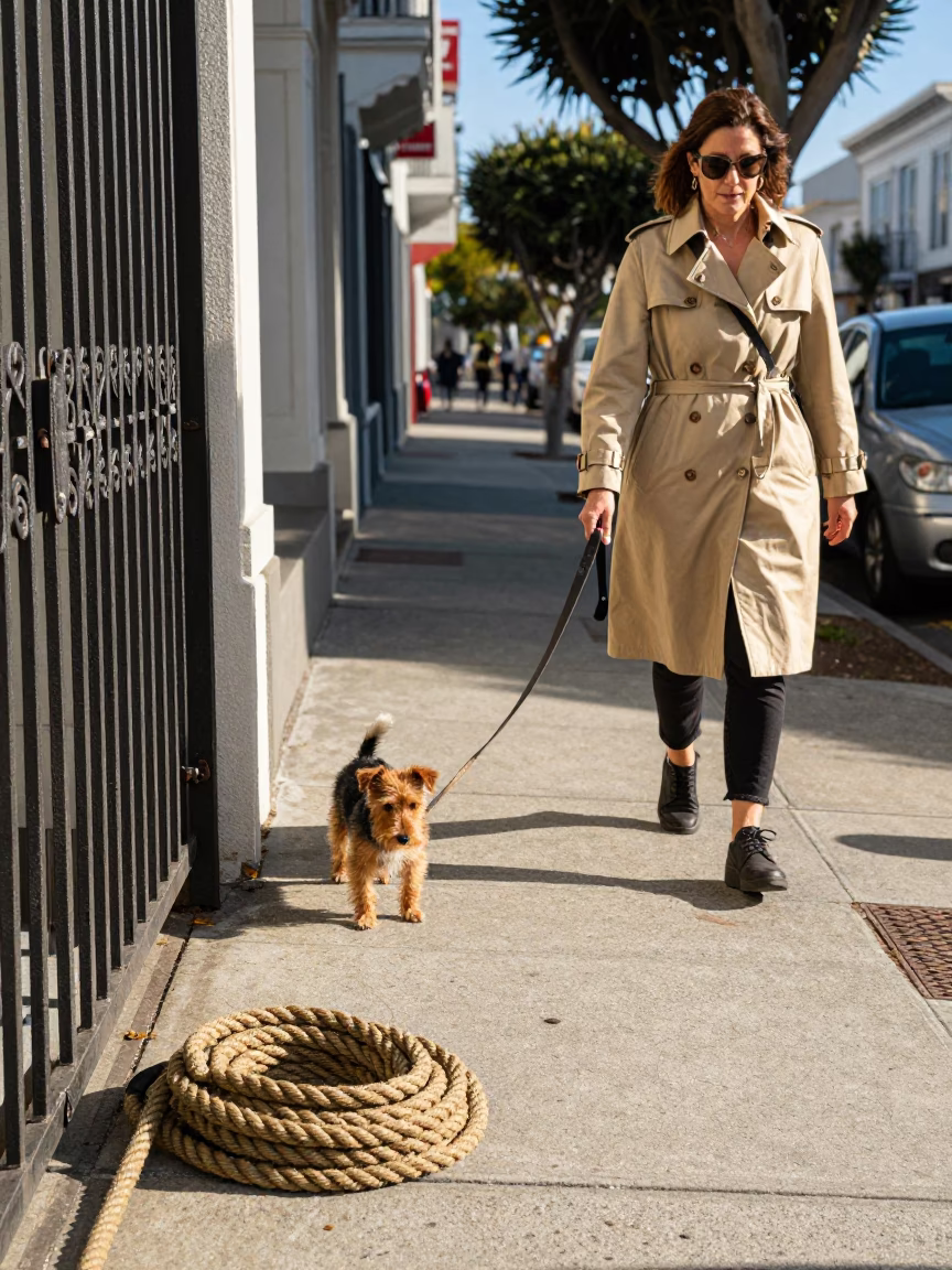 Street Scene in San Francisco at The Late Morning Light in in San Francisco, California, United States