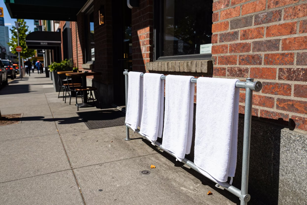 Street Scene in Seattle at Bright Midmorning Light in in Seattle, Washington, United States