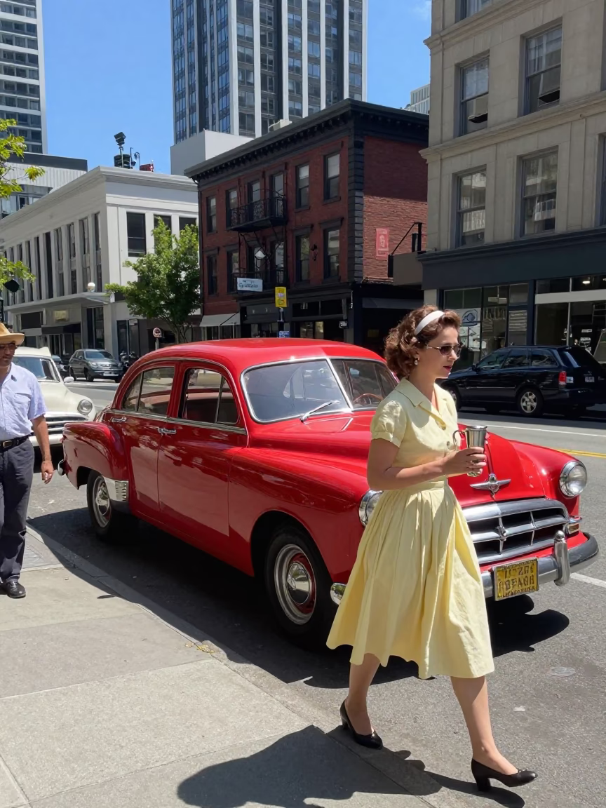 Street Scene in Seattle at Midday Light in in Seattle, Washington, United States