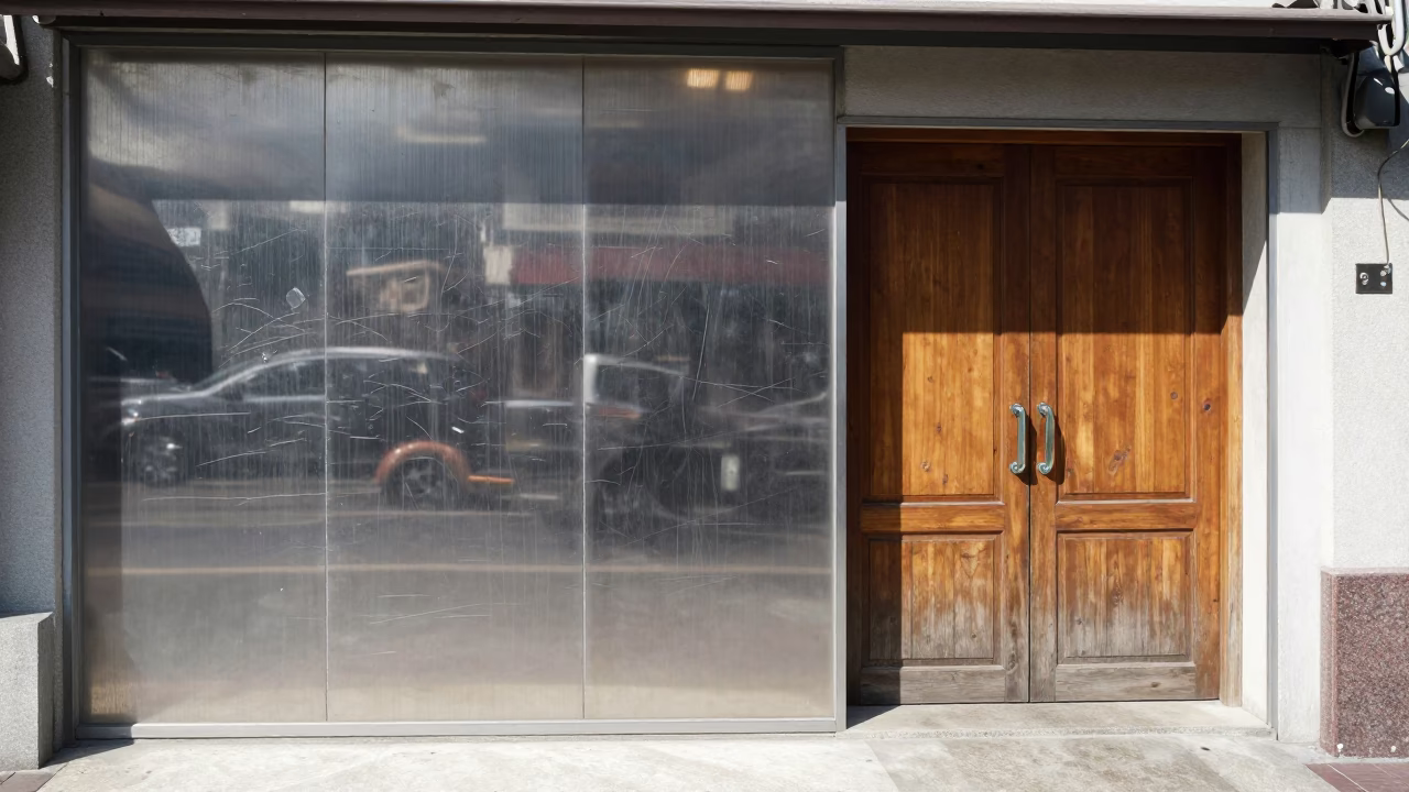 Street Scene in Tainan at Bright Midmorning Light in in Tainan, Taiwan