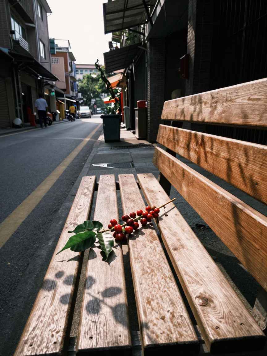 Street Scene in Taipei at Clear Late-afternoon Light in in Taipei, Taiwan