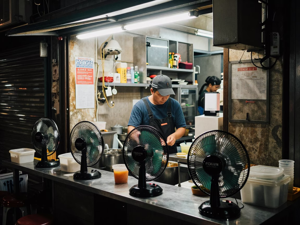 Street Scene in Taipei at Late At Night Light in in Taipei, Taiwan