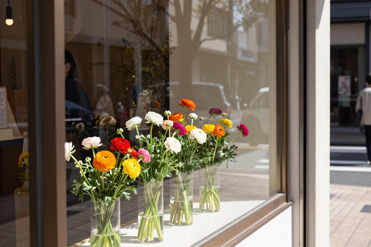 Street Scene in Tokyo at Midday Light in in Tokyo, Japan
