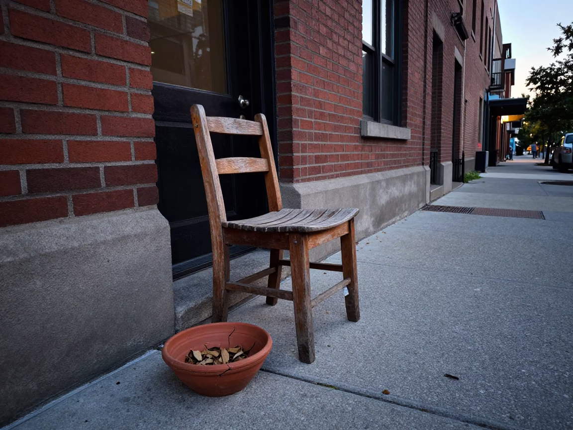 Street Scene in Toronto at Evening Light in in Toronto, Ontario, Canada
