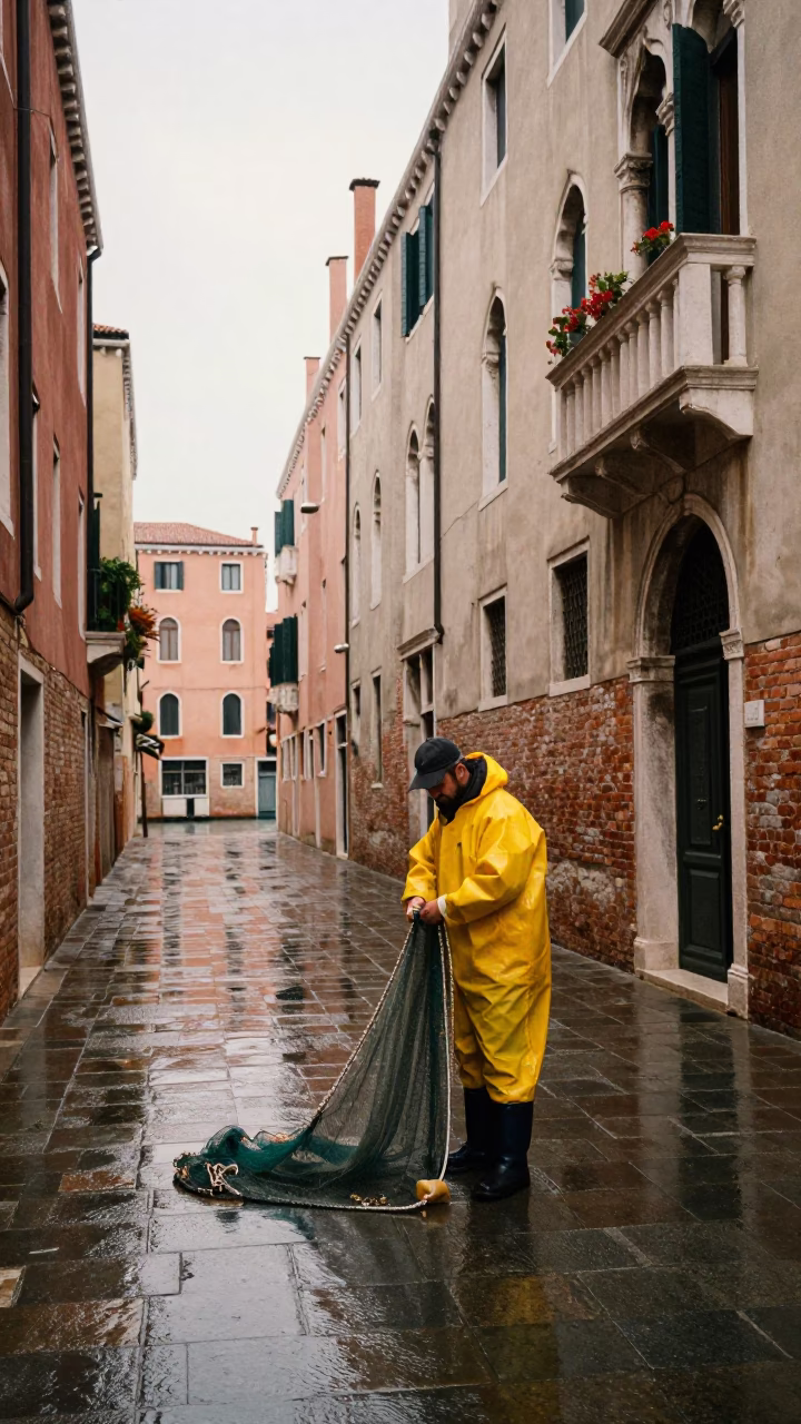 Street Scene in Venice in in Venice, Italy