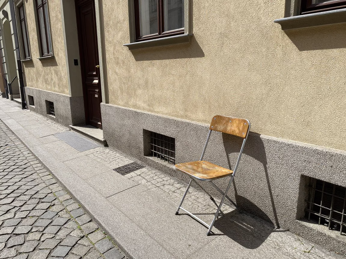 Street Scene in Vienna at Bright Midmorning Light in in Vienna, Austria
