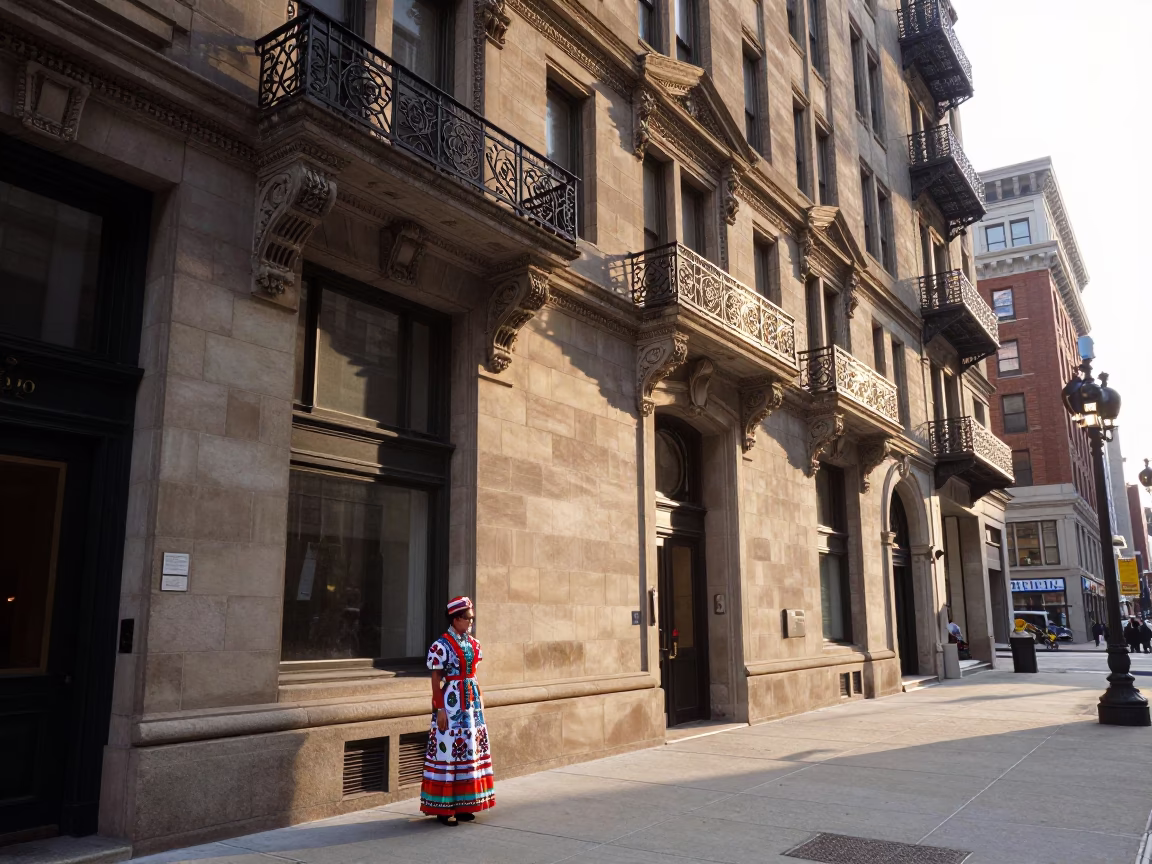 Street Scene just after sunrise in Chicago in in Chicago, Illinois, United States