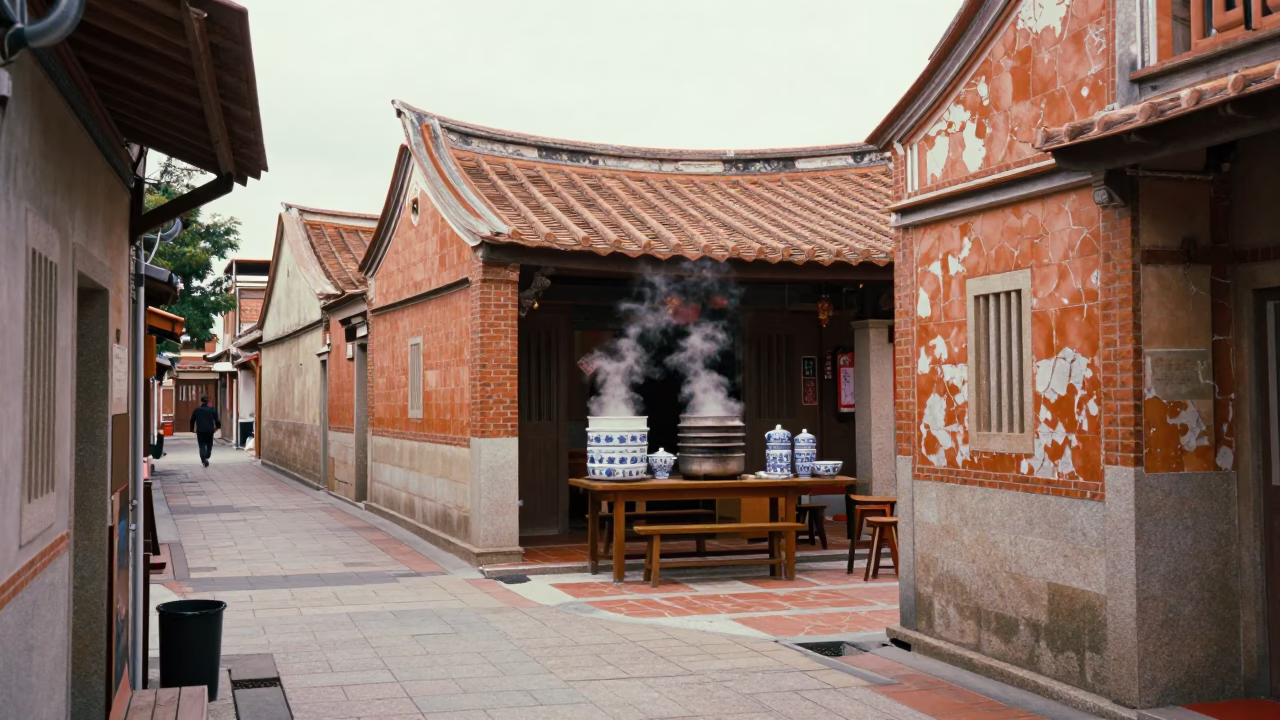 Street-side Eatery in Tainan in in Tainan, Taiwan