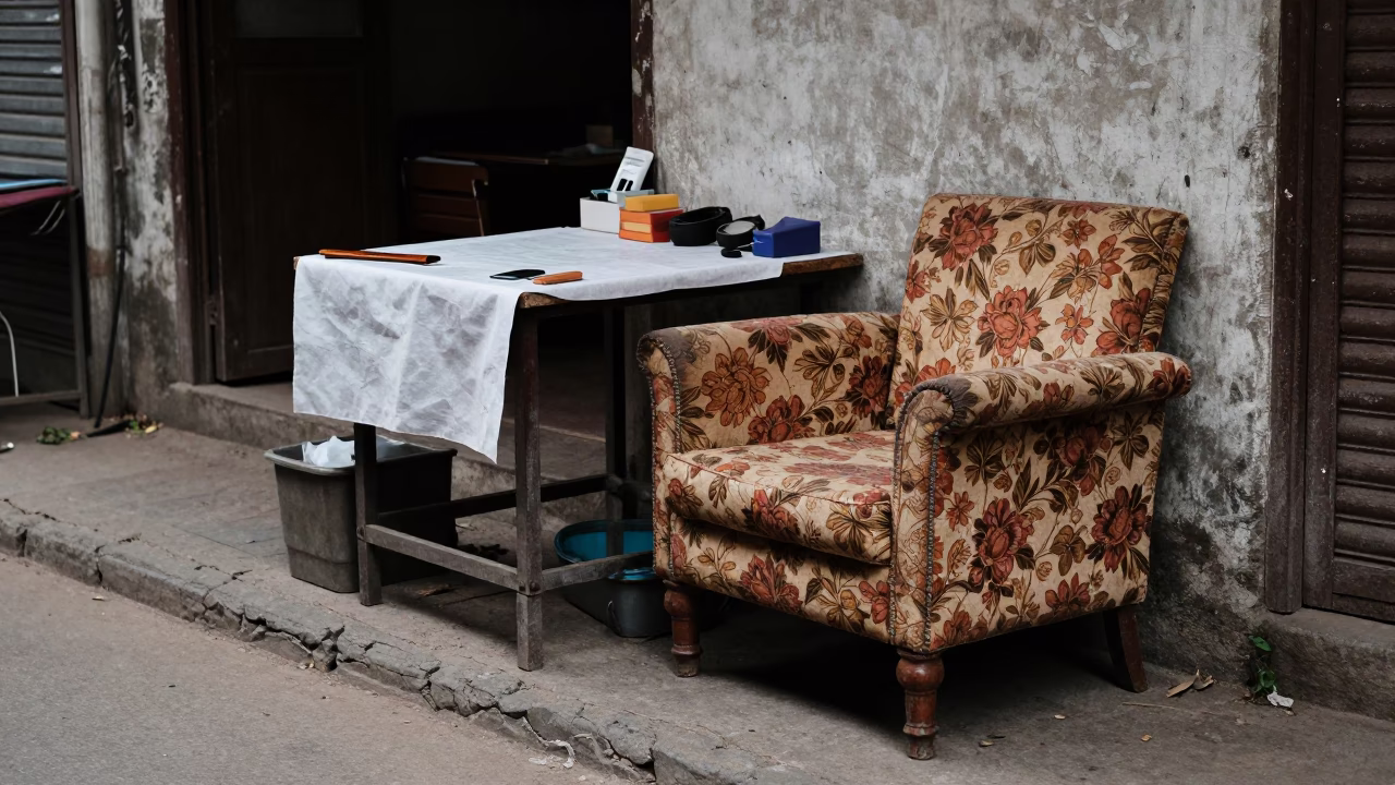 Street-side Workspace in Kolkata in in Kolkata, India
