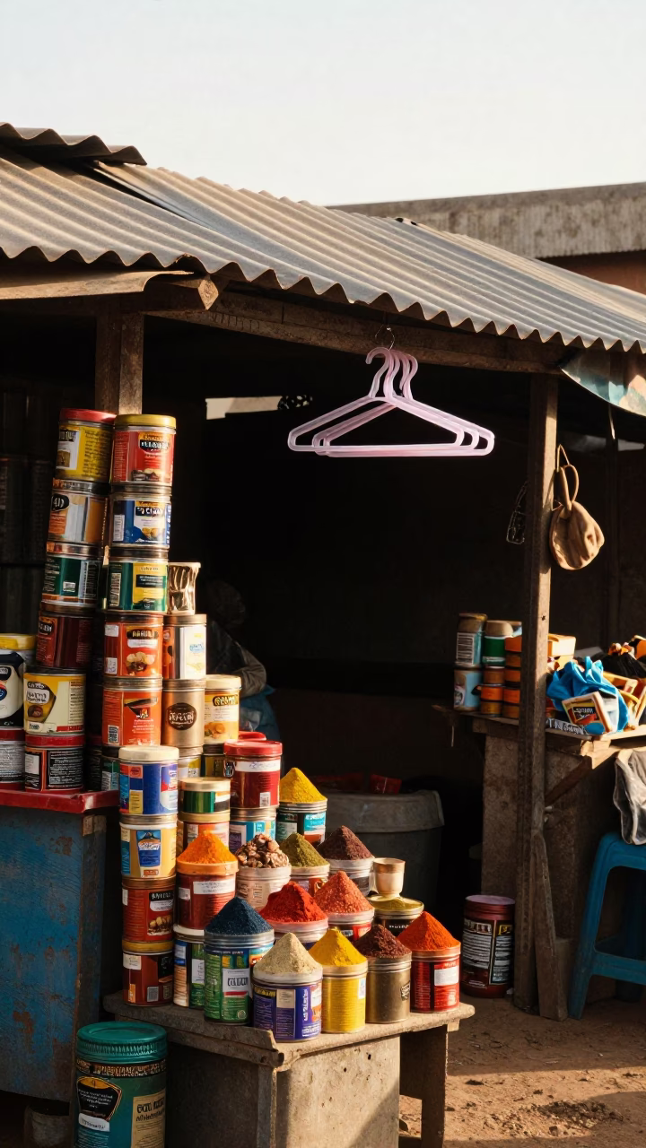 Street Stall in Dakar in in Dakar, Senegal