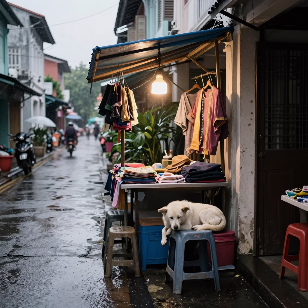 Street Stall in George Town in in George Town, Malaysia