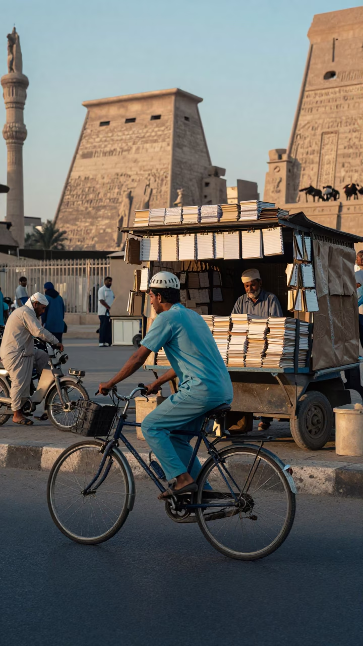 Street Stall in Luxor in in Luxor, Egypt
