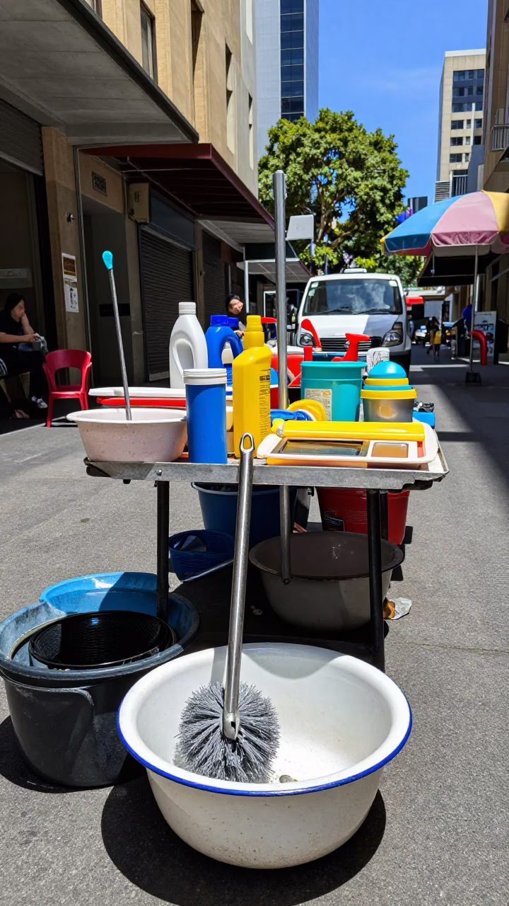 Street Stall in Melbourne in in Melbourne, Victoria, Australia