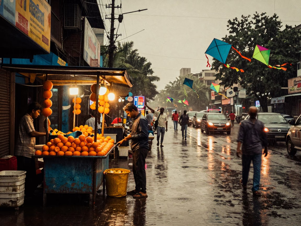 Street Stall in Mumbai in in Mumbai, India