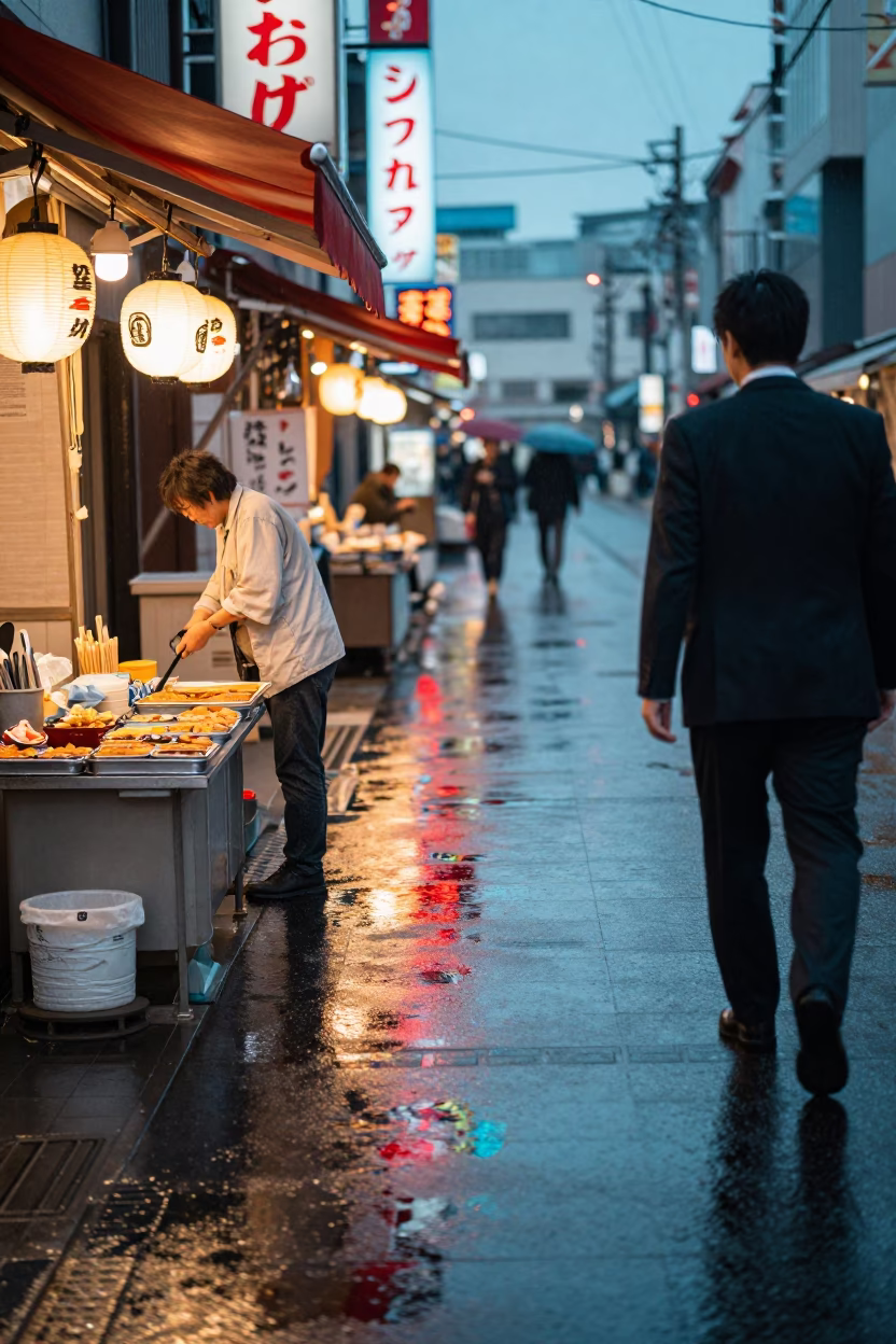 Street Stall in Sapporo in in Sapporo, Japan