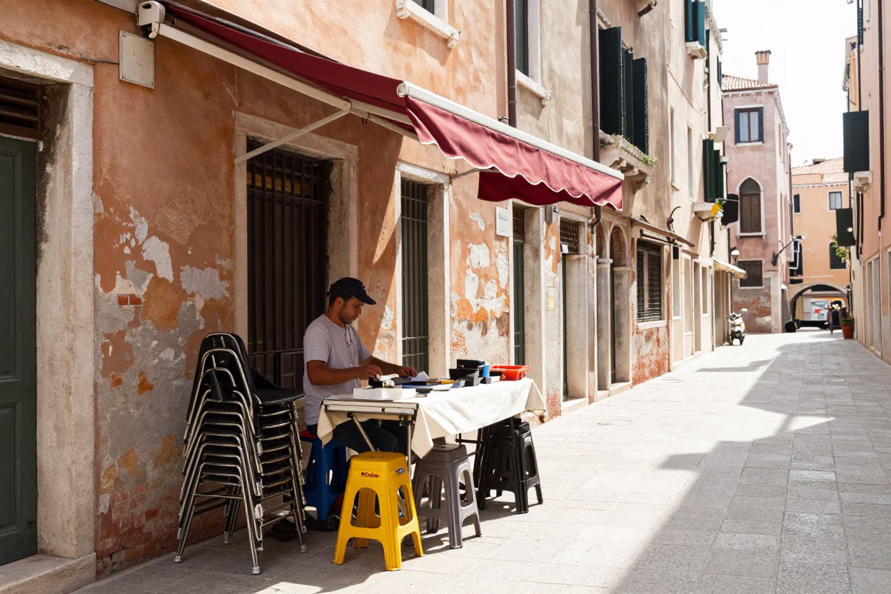 Street Stall in Venice in in Venice, Italy