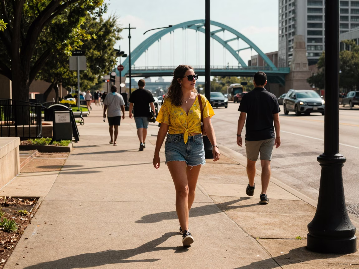 Street Style in Austin at The Late Morning Light in in Austin, Texas, United States