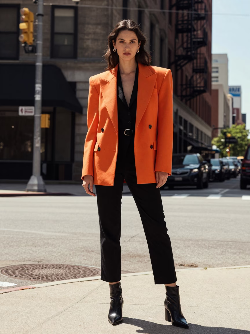 Street Style in Chicago at The Flat Glare Of Noon Light in in Chicago, Illinois, United States